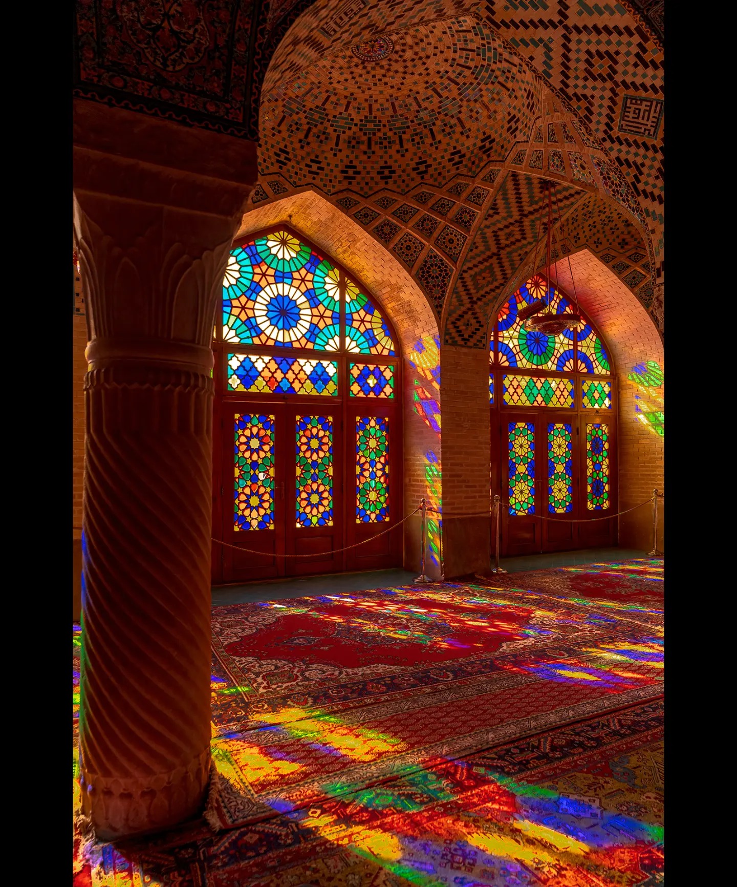 Traveling - The Nasir al-Mulk Mosque, also known as the Pink Mosque, is ...