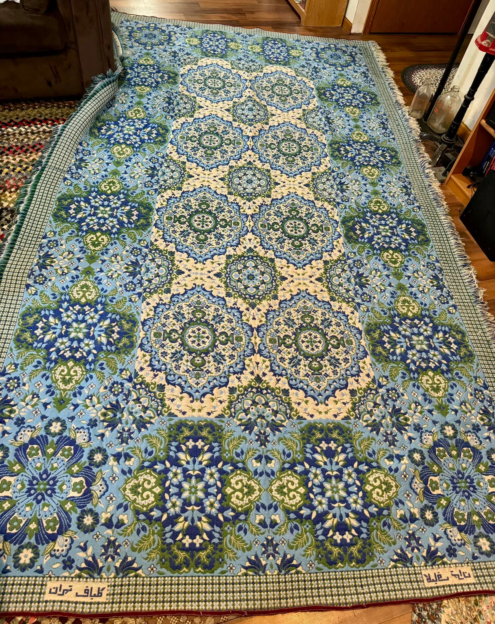 A vintage rug/tapestry by the artist “Tere” Teresa Gonzalez, found