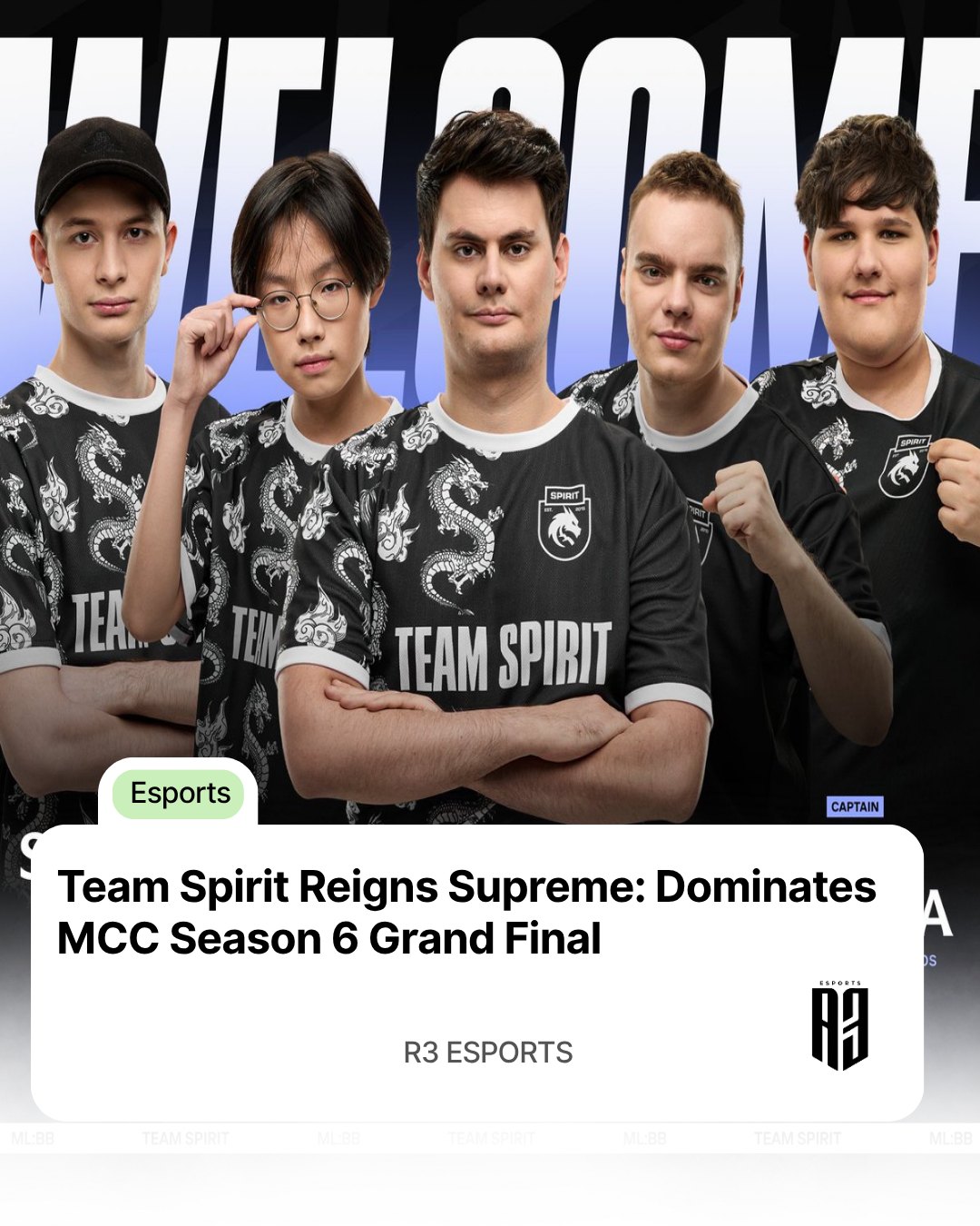 R3 - Team Spirit blazed through the MCC S6 Grand Final, styling on the ...