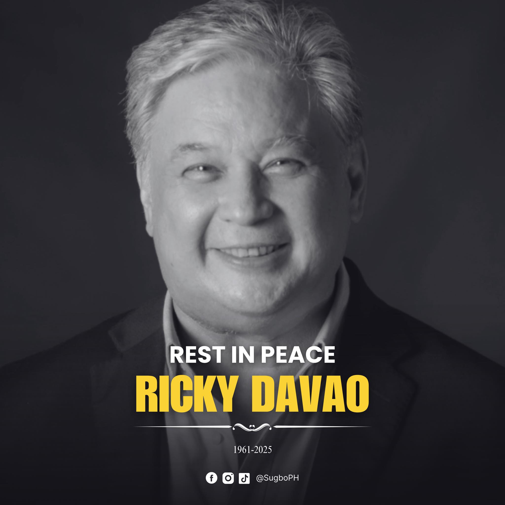 Sugbo.ph - REST IN PEACE, RICKY DAVAO 🕊️ The stage dims for one of our ...