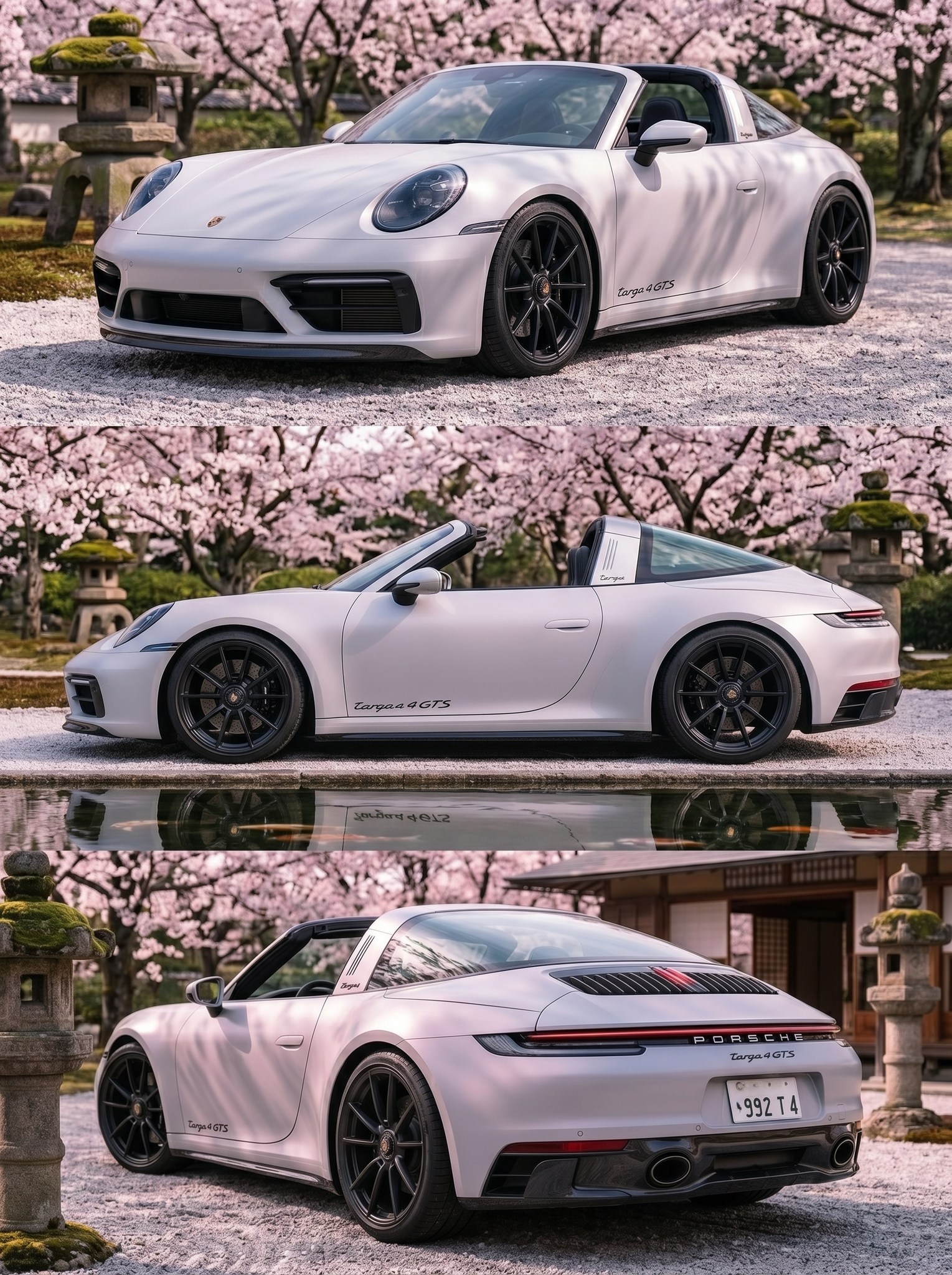 Chalk White Matte 🌸 Stillness meets speed. The Porsche 992 Targa