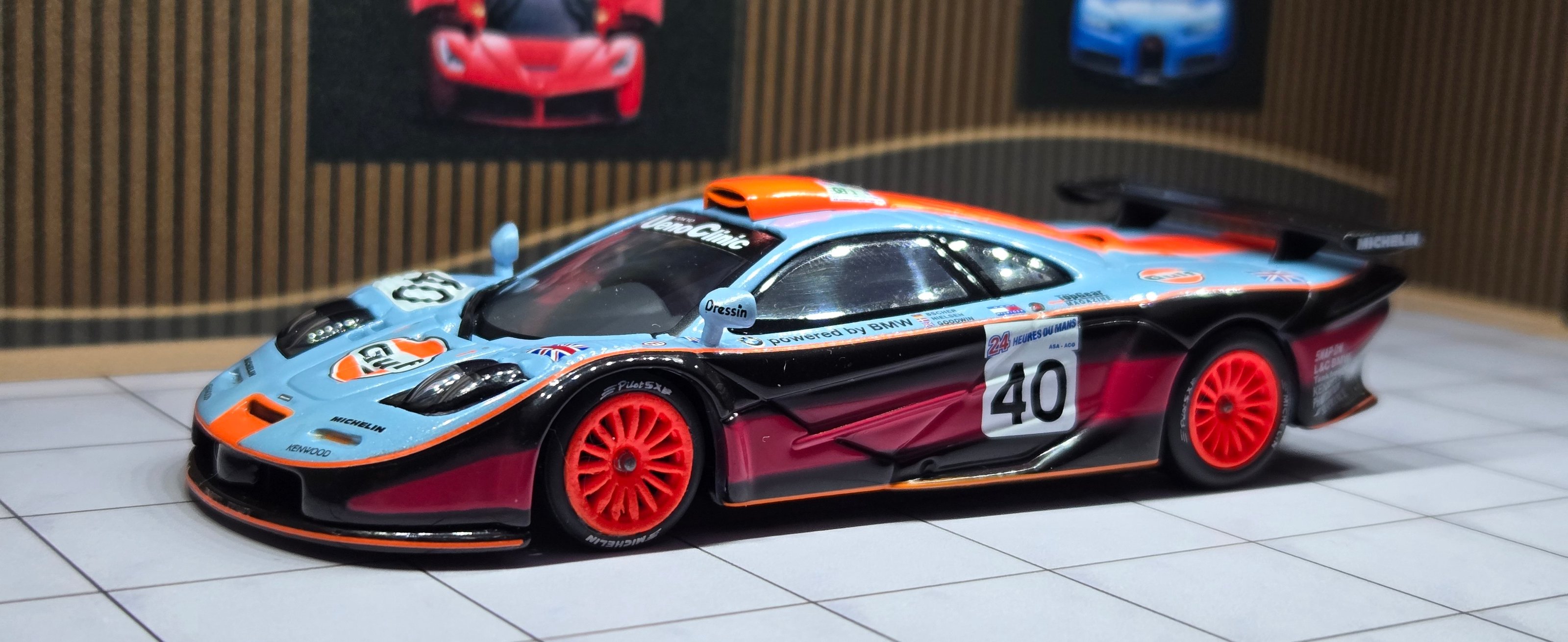 1/43 Minichamps McLaren F1 GTR #41 Gulf Team Davidoff Le Mans 1997