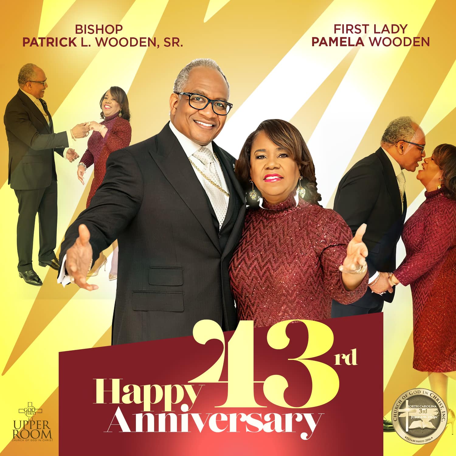 Upper - Happy 43rd Wedding Anniversary to Bishop Patrick Wooden and ...