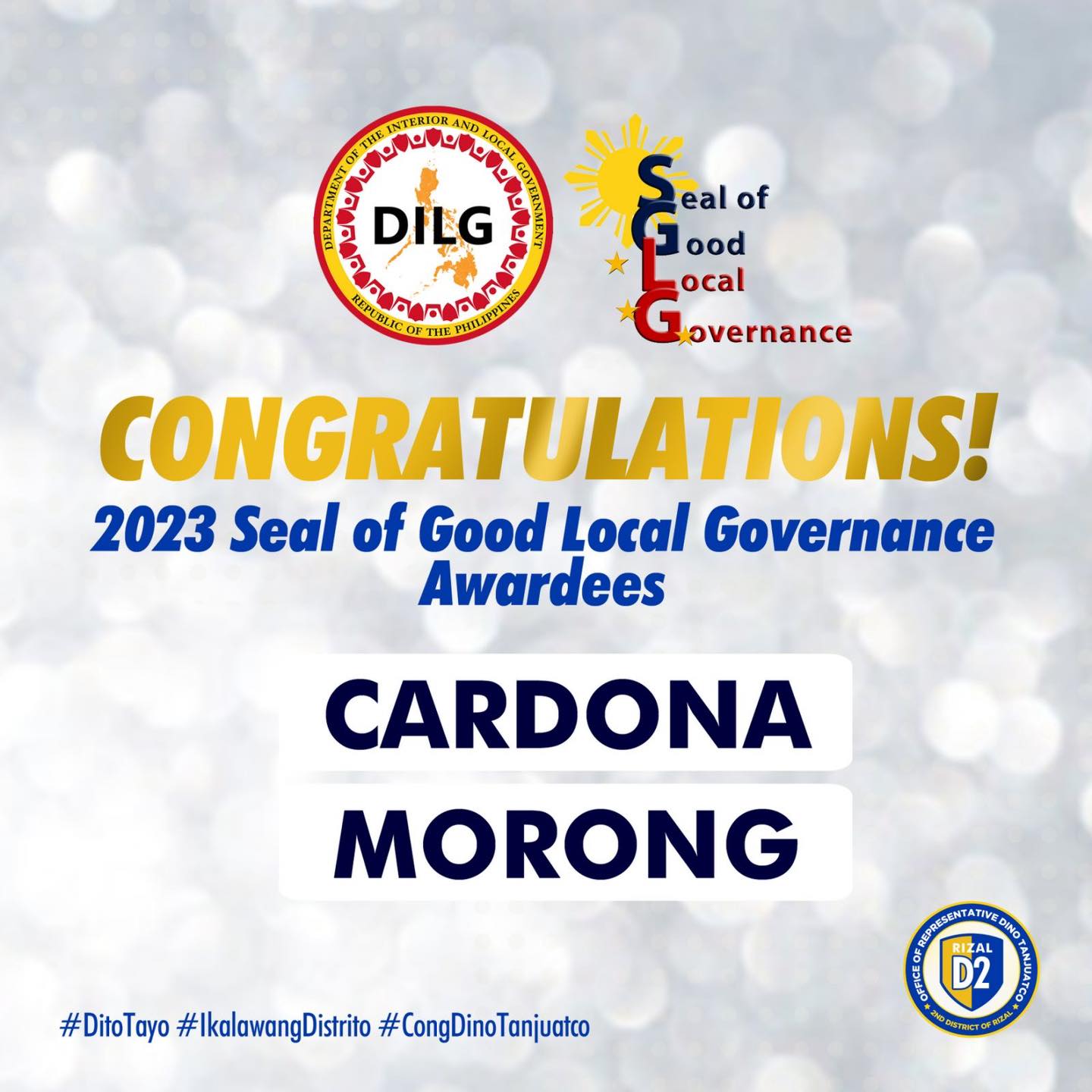 Dino Tanjuatco - Congratulations to Cardona and Morong for...