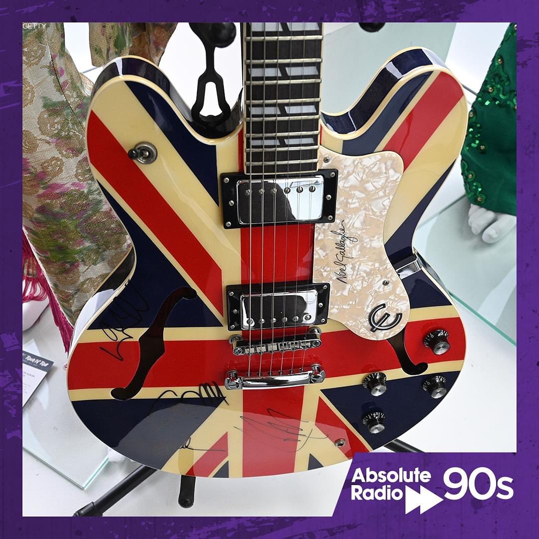 Noel Gallagher's Epiphone Supernova guitar in blue