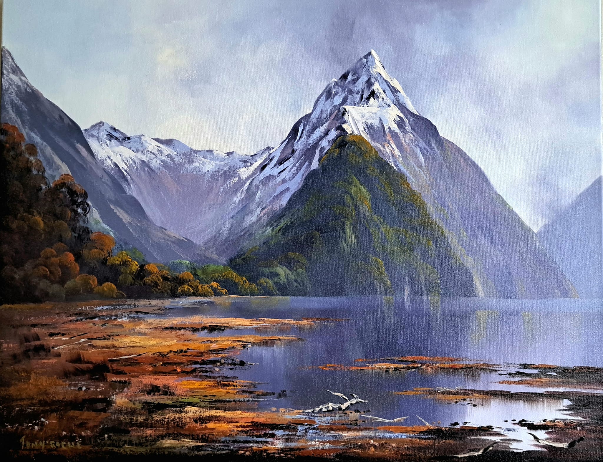 Roche Art - Tony Roche's latest painting Fiordland will be... | Facebook