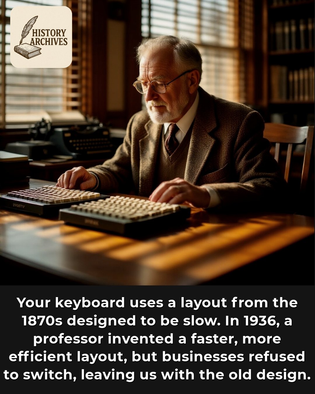 Lines - August Dvorak watched frustrated as typing students struggled ...