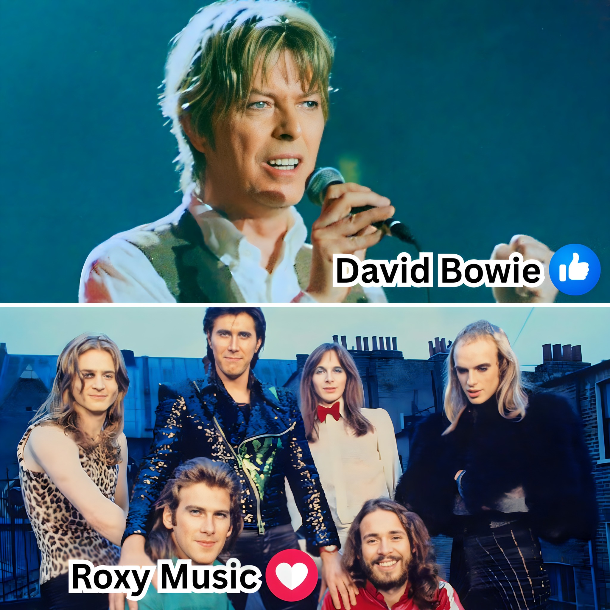 Rock - 👍 David Bowie / ️ Roxy Music (David Bowie vs. Roxy Music — The ...