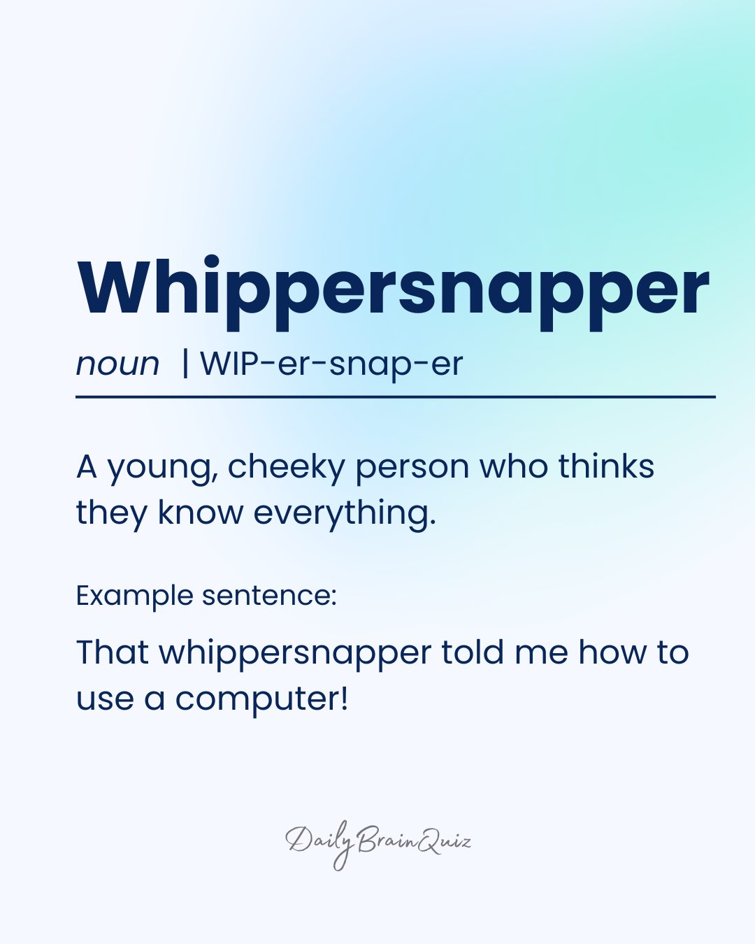 Daily - Whippersnapper | Enhancing your vocabulary with unique English ...