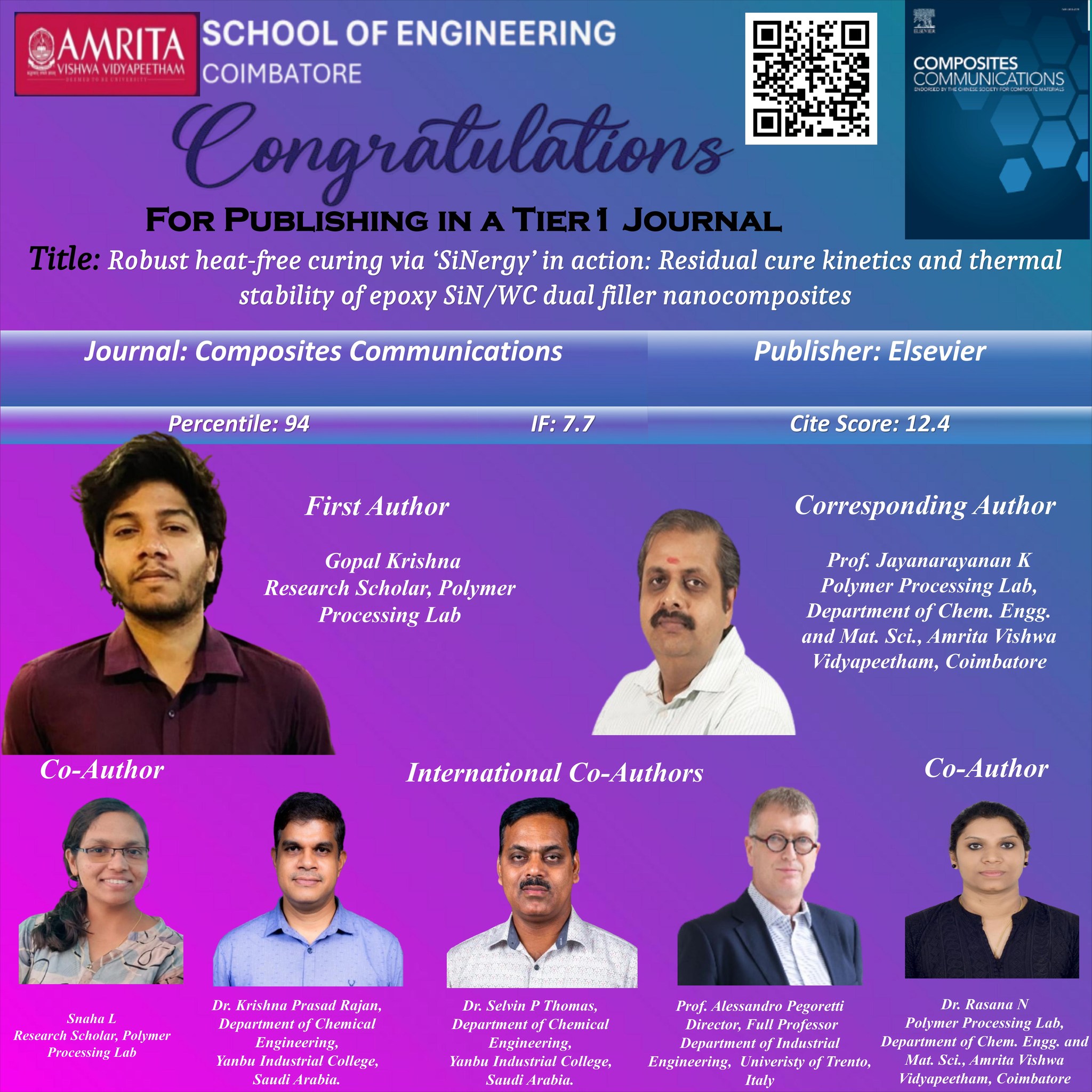 Chemical Engineering and Materials Science at Amrita | Coimbatore