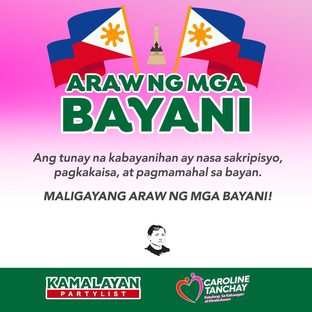 Caroline - Ngayong Araw ng mga Bayani, alalahanin natin na ang tunay na ...