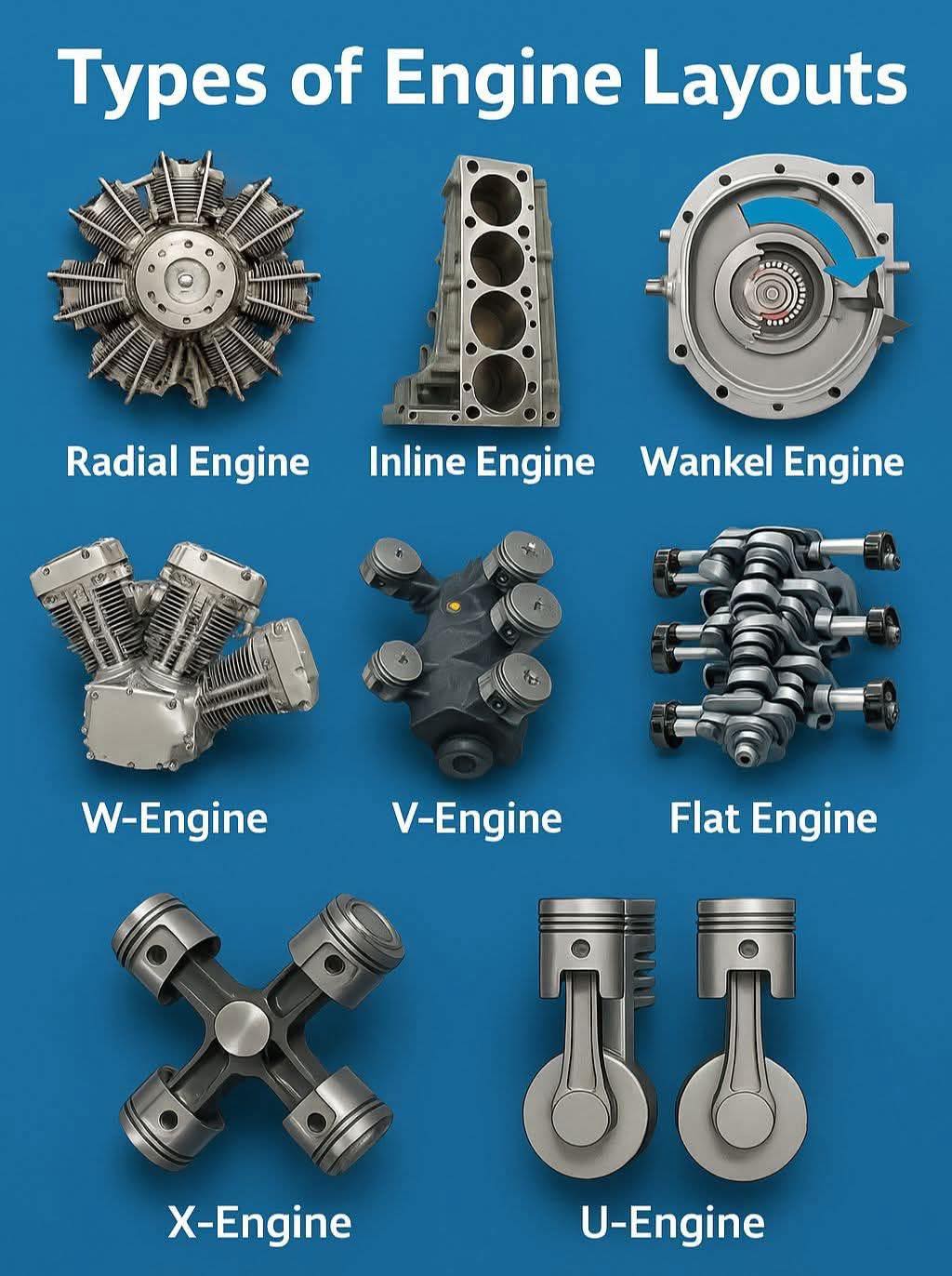 The Mechanical - Types of Engine Layouts . | Facebook