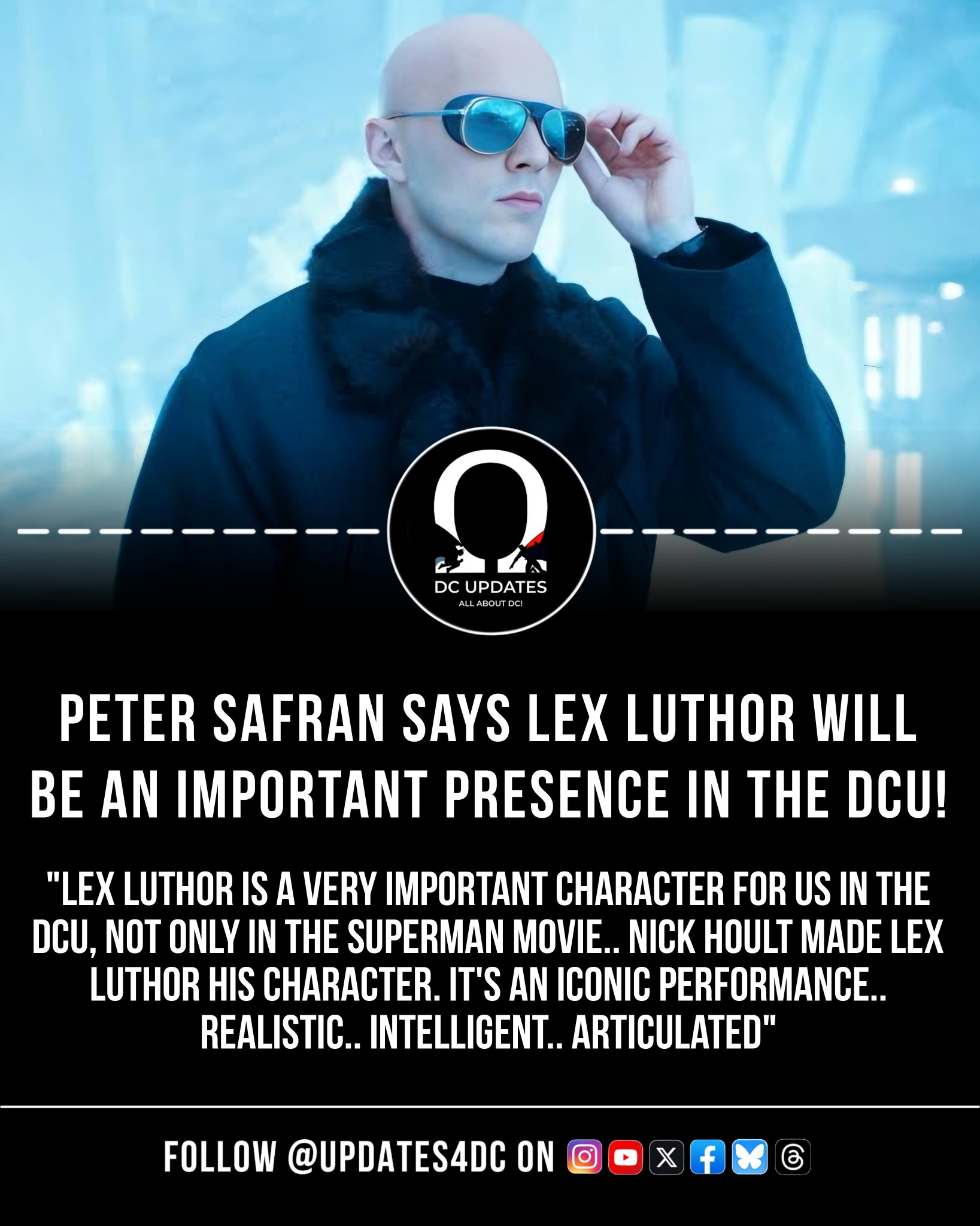 DC - Peter Safran says Lex Luthor will play a major role in the DCU ...
