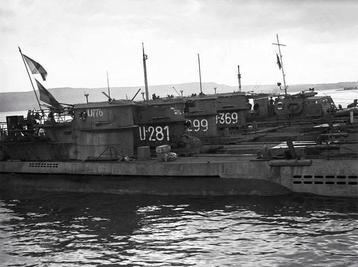 NavalHistoria - German submarines U-776, U-281, U-299, and U-369 ...