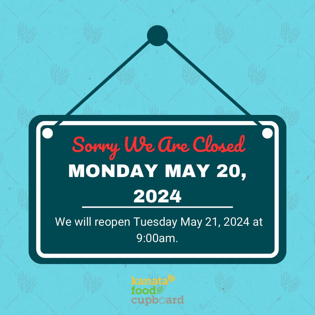 The Kanata Food Cupboard will be... - Kanata Food Cupboard