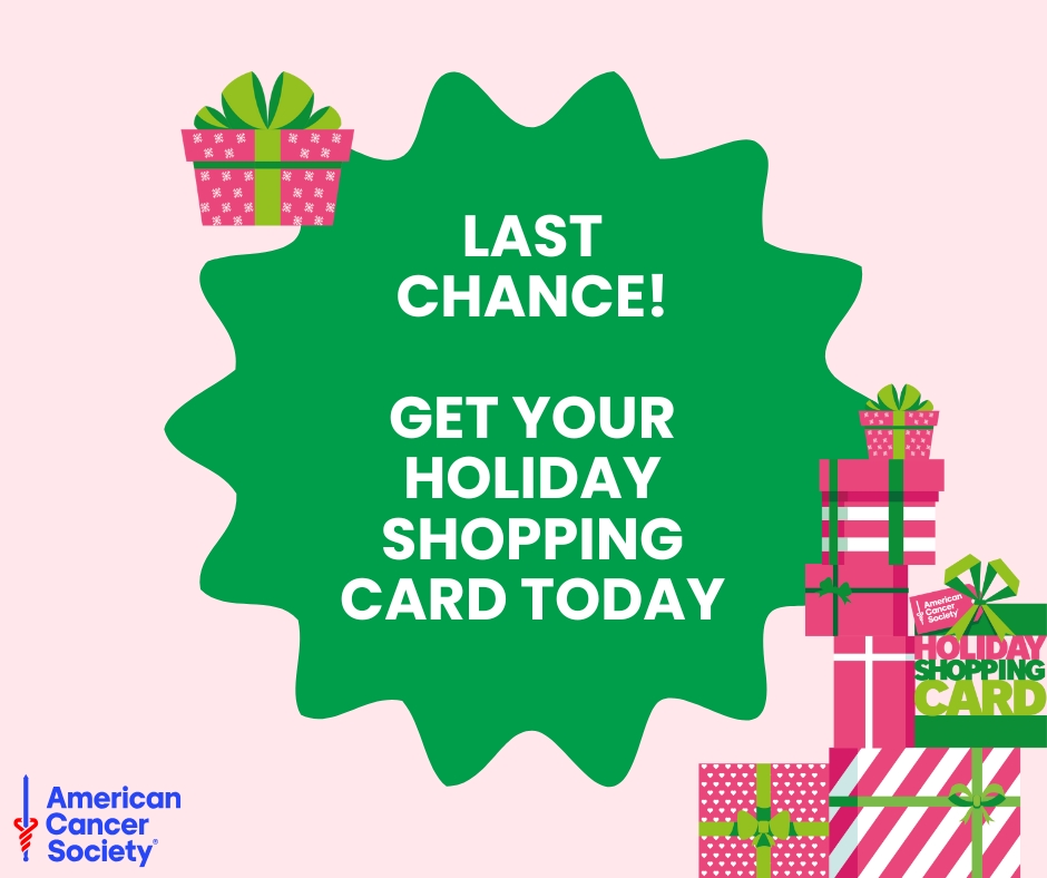American Cancer Society Holiday Shopping Card | Houston TX