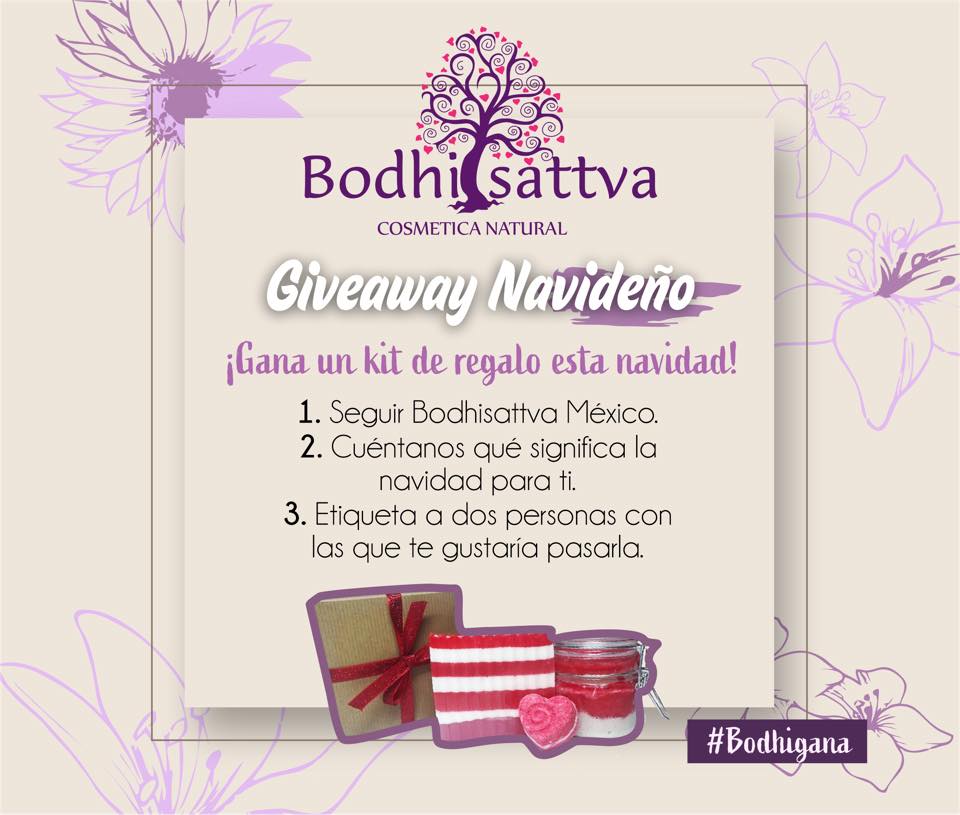 giveaway navideno este ano bodhisattva cosmetica natural facebook facebook