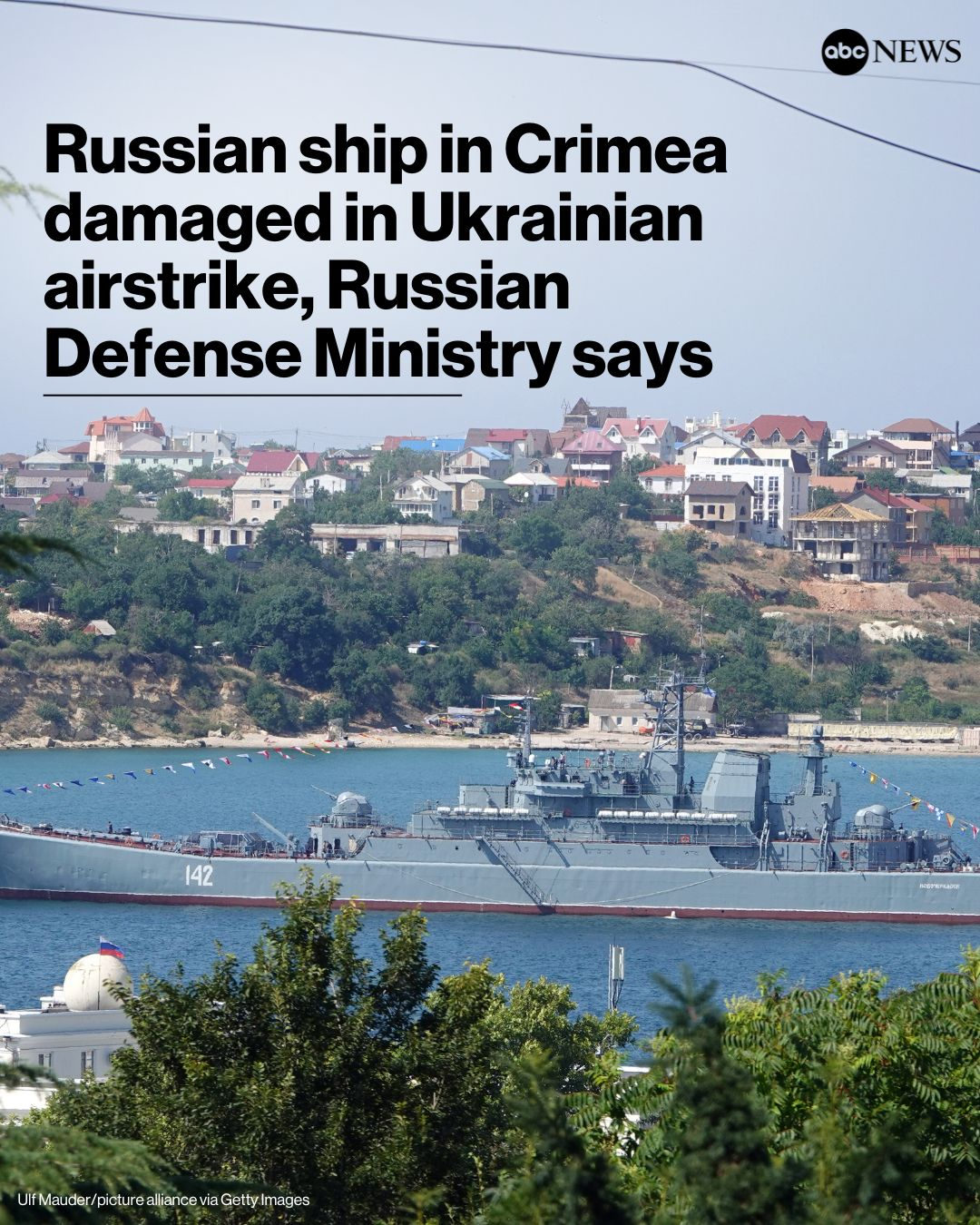 ABC News - A Russian naval ship in Crimea was damaged in...