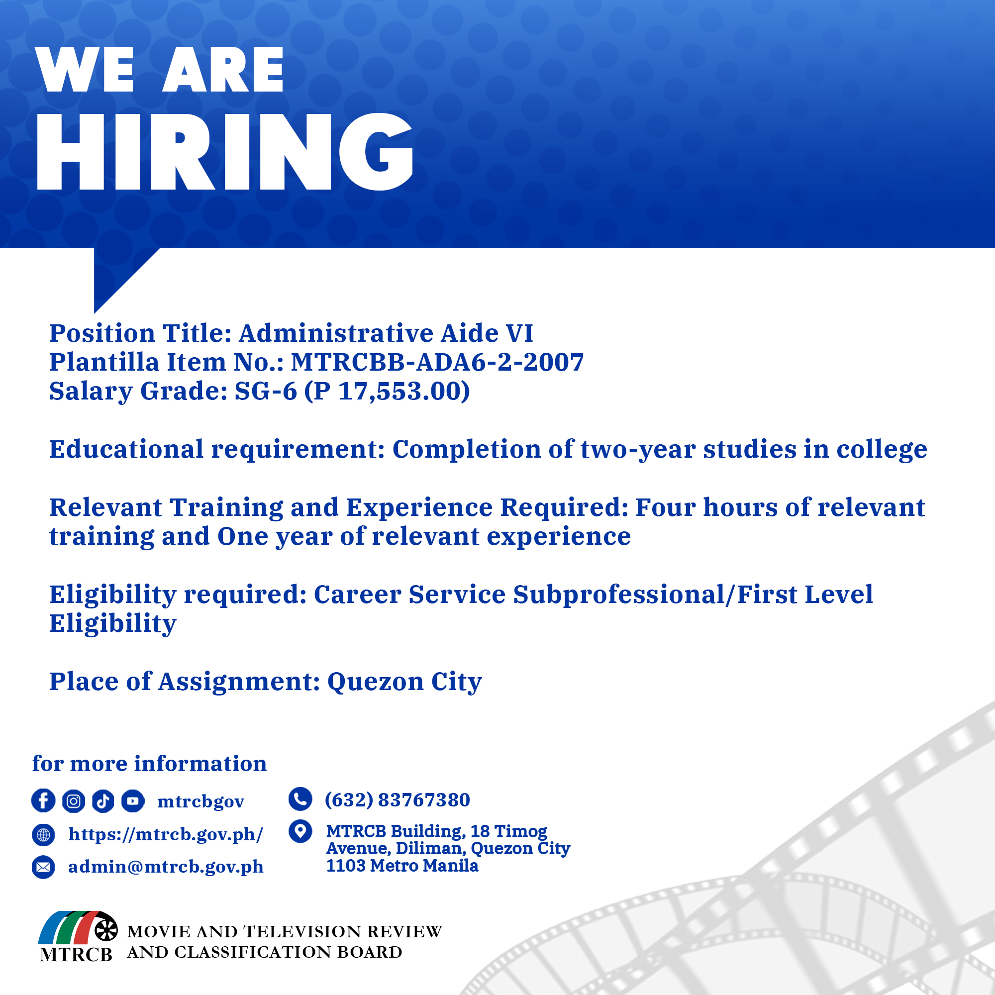 Join... - Movie and Television Review and Classification Board