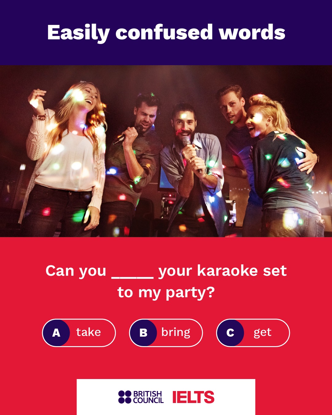 British - Bring, take y get son verbos que significan 
