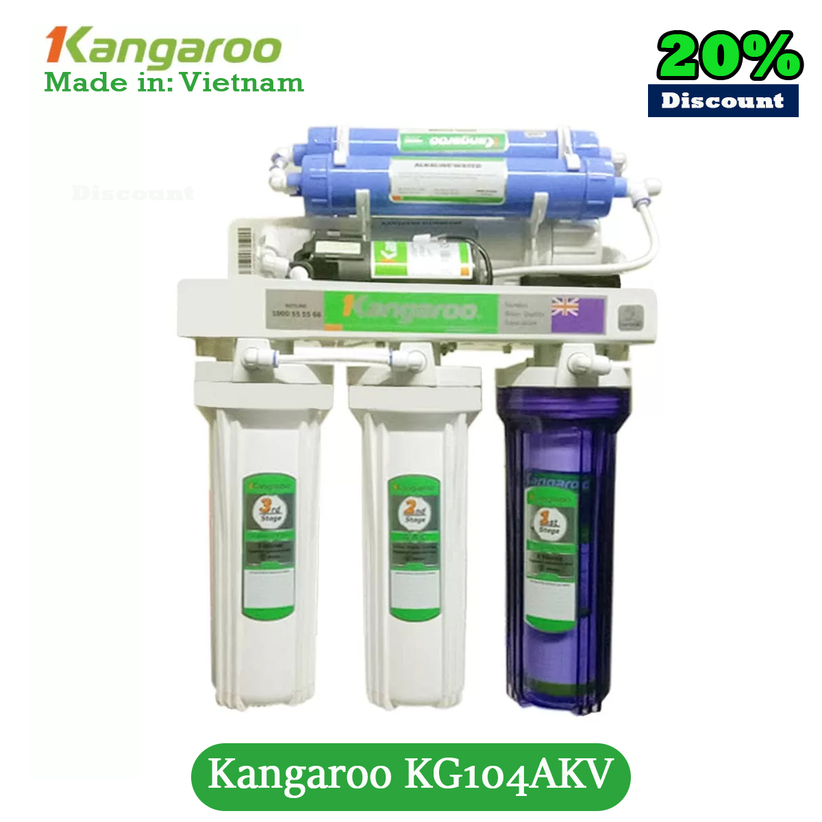 Kangaroo - Kangaroo RO Water Purifier Made in #Vietnam: KG104AKV water ...