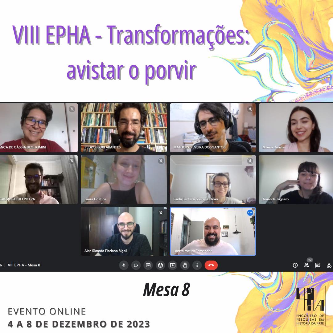 EPHA Encontro de Pesquisas em História da Arte - [DIVULGAÇÃO] No dia 10 ...