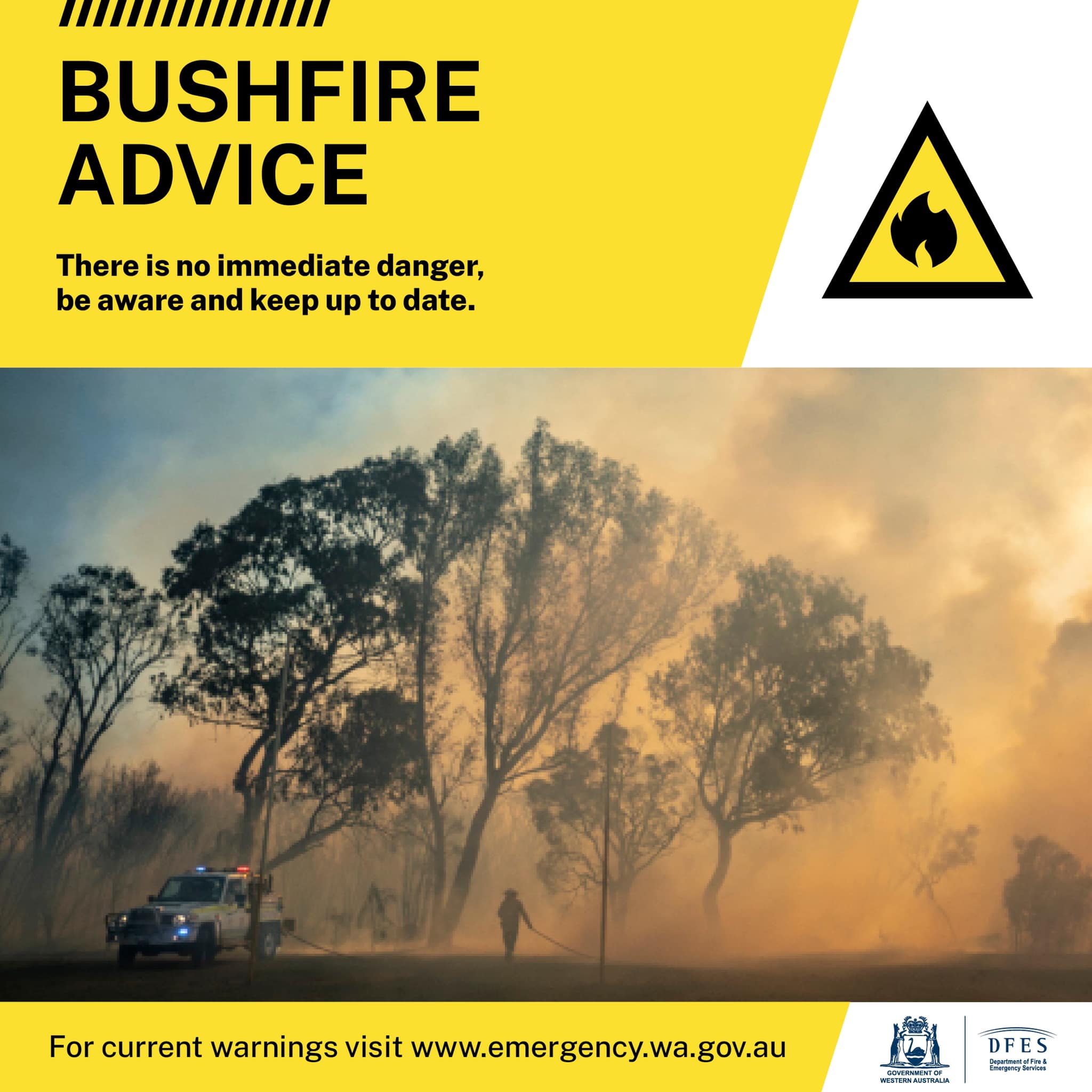 Department - 🔥 A bushfire ADVICE is current for people in an area bound ...