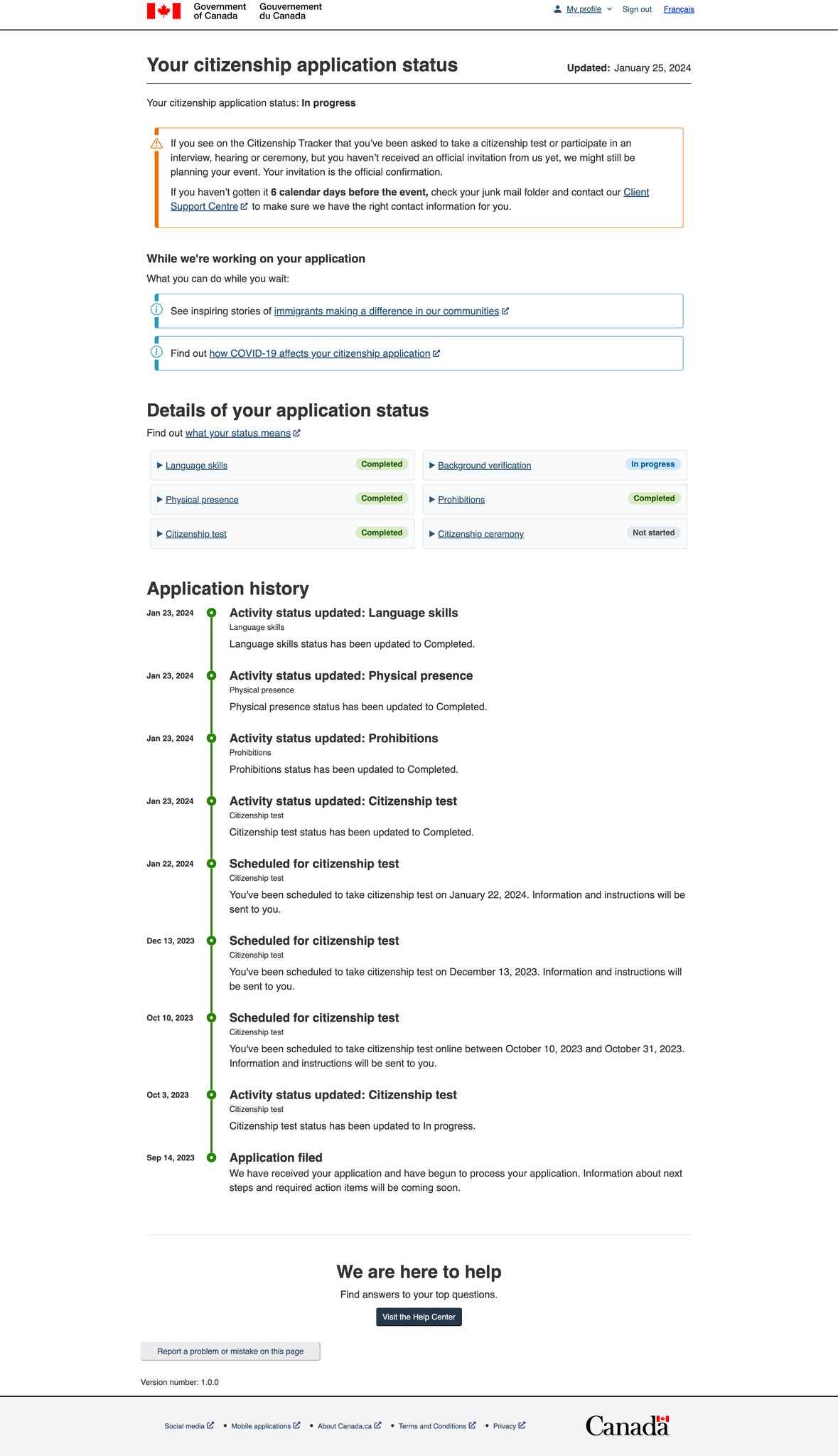 Canadian Citizenship Test, Status, Citizenship, Application | Hi, can ...