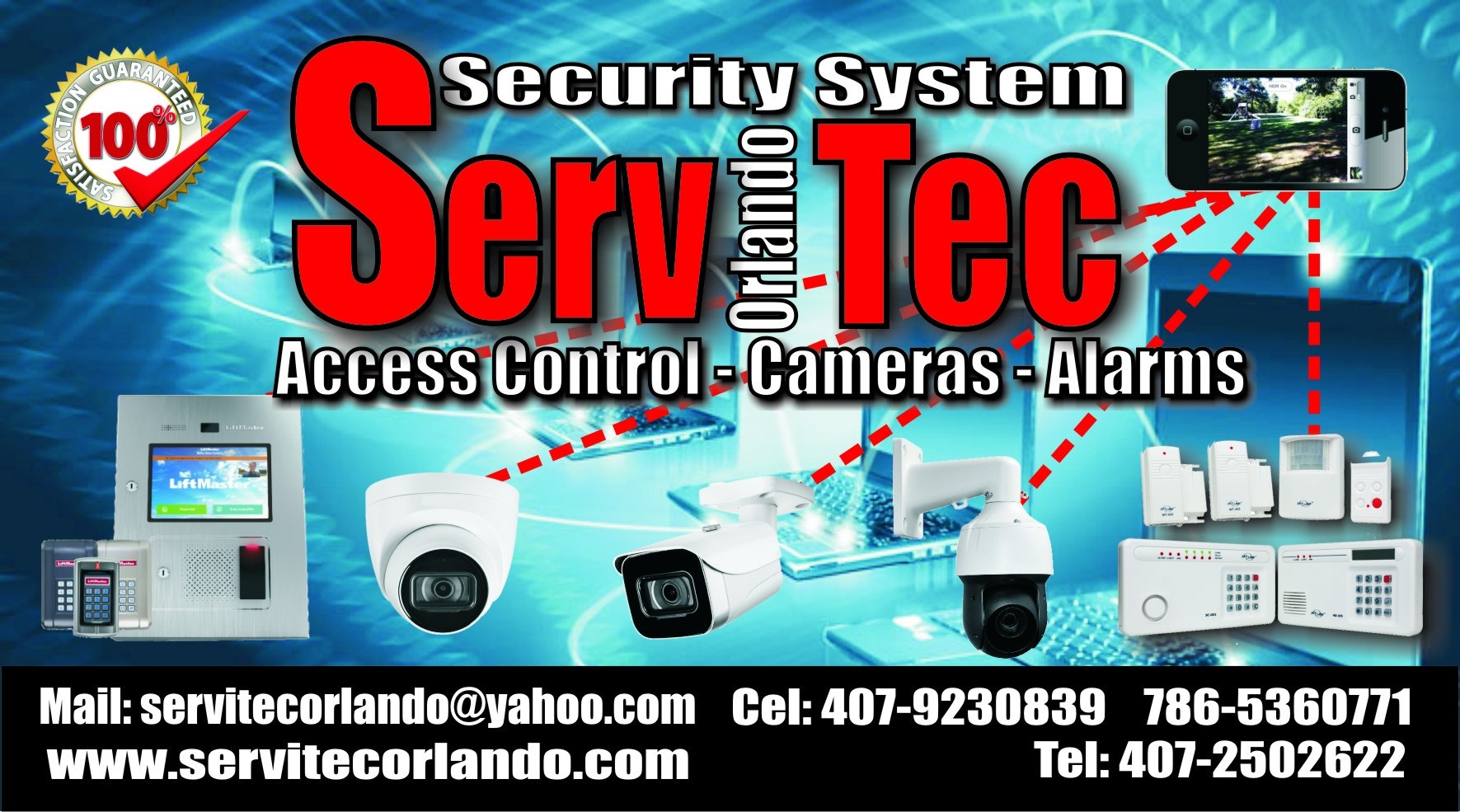ServiTec Orlando Security System on Reels