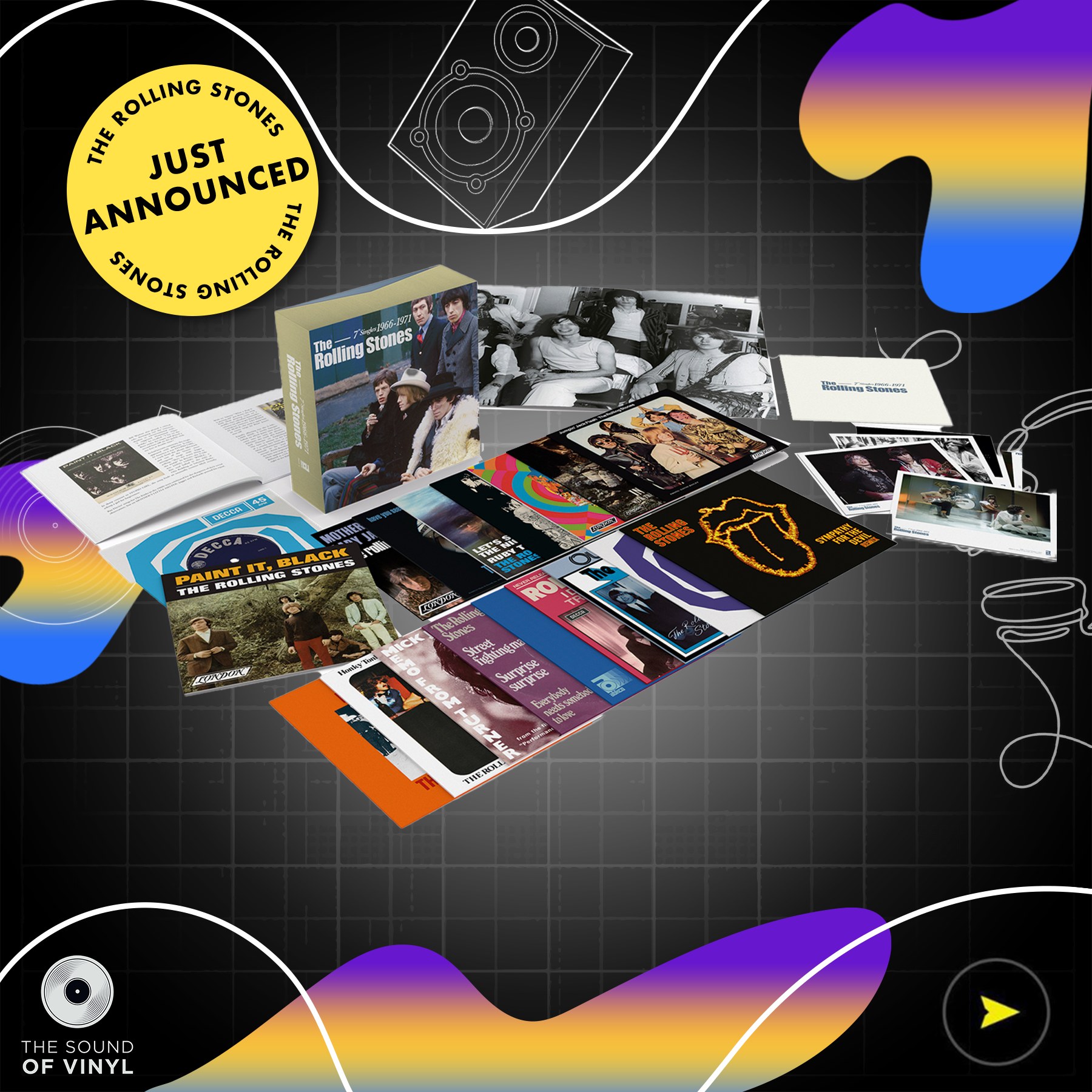 A definitive 7-inch vinyl singles box set, bringing together many