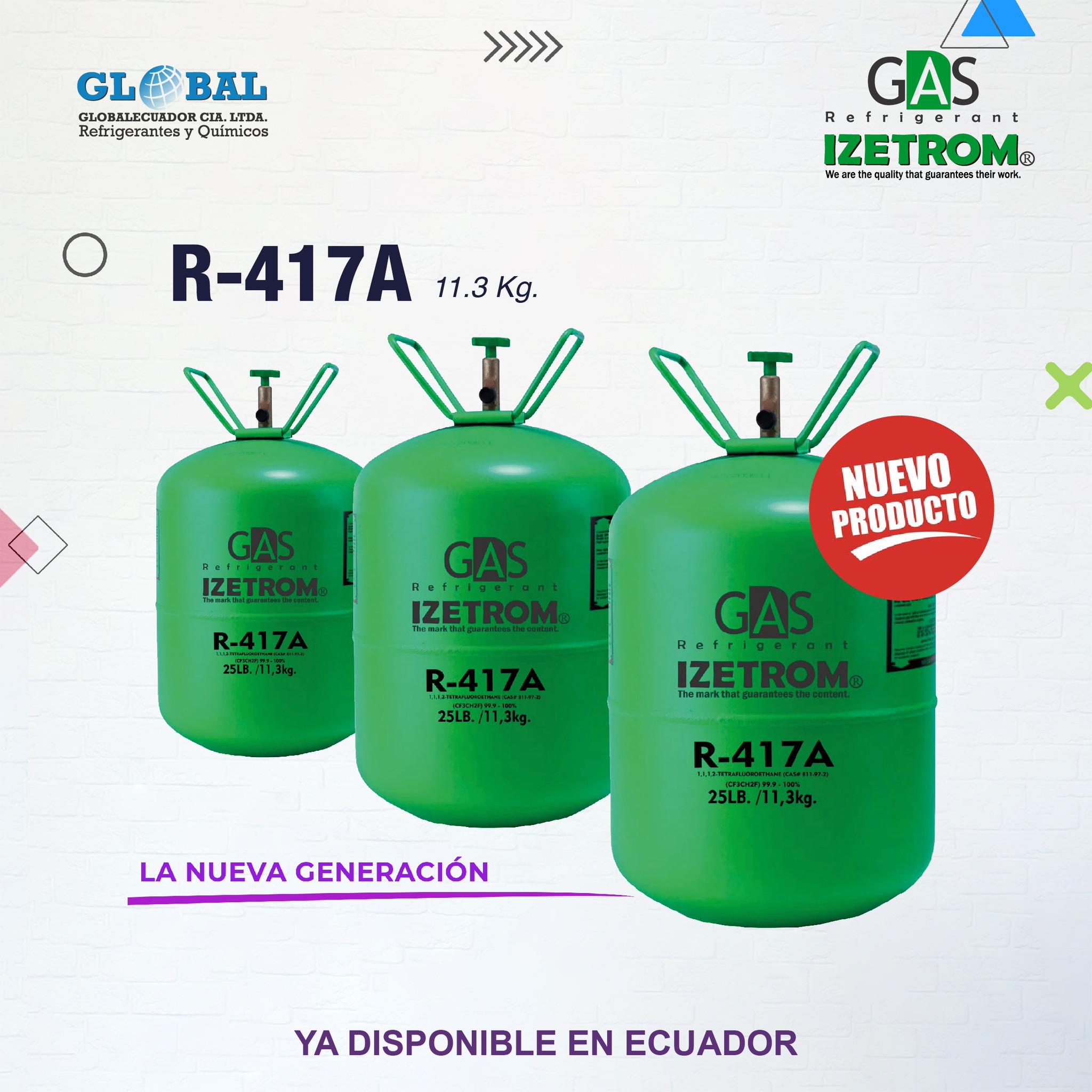 El gas refrigerante #R417A... - Globalecuador Cia. Ltda.