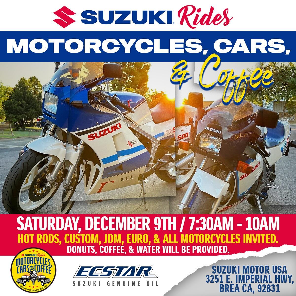 Suzuki - Suzuki Rides: Motorcycles, Cars, & Coffee is...
