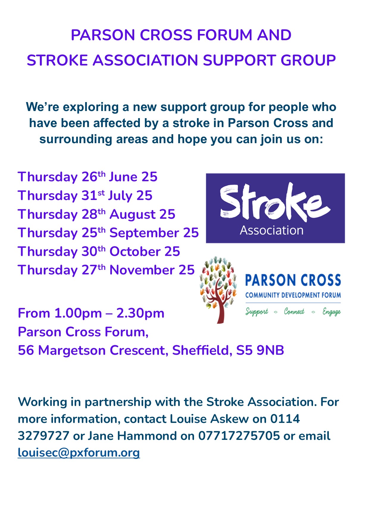 Stroke Support - Please Share Parson... - Parson Cross-Forum | Facebook