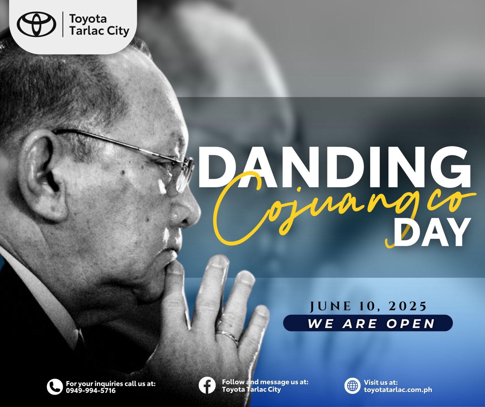 Toyota - Today, we honor the legacy of Eduardo “Danding” Cojuangco Jr ...