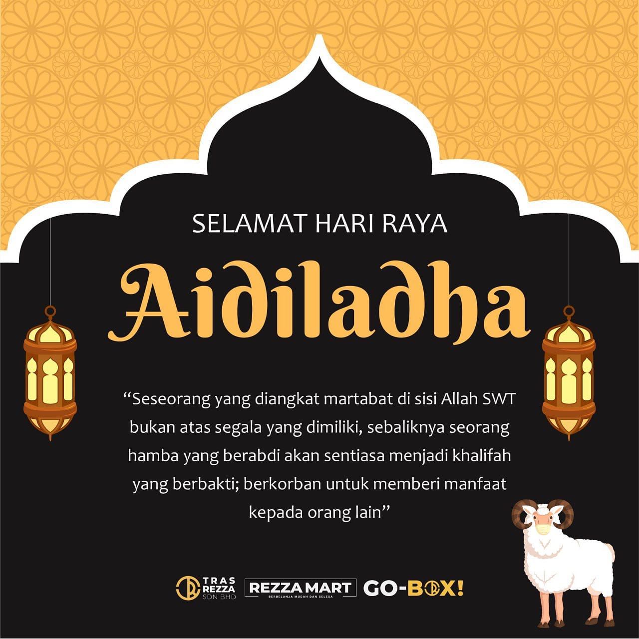 REZZA - Selamat Hari Raya Aidiladha Rezza Mart tidak beroperasi bermula ...