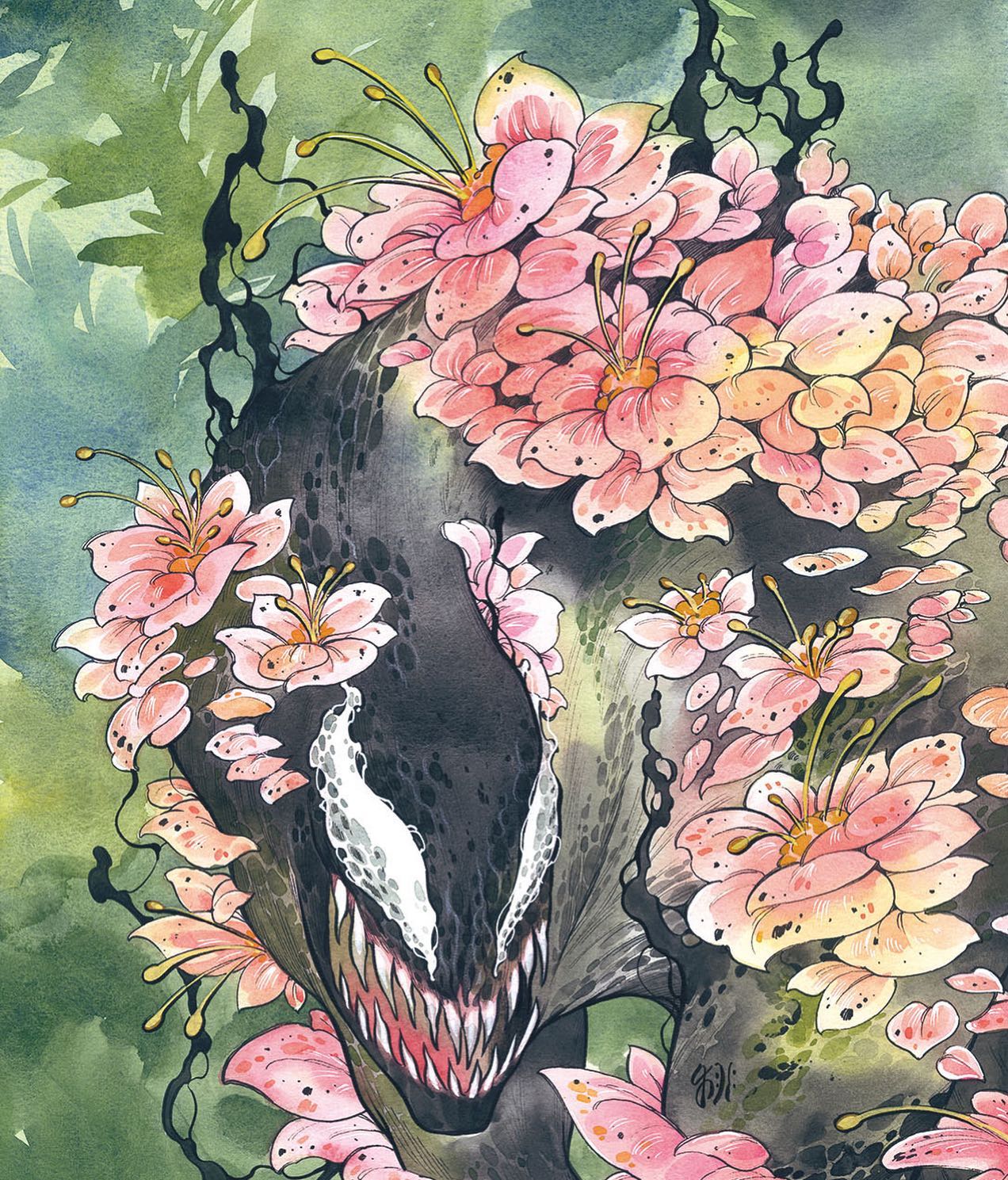 Peach Momoko's Extreme Venomverse issue 4 cover and interior art