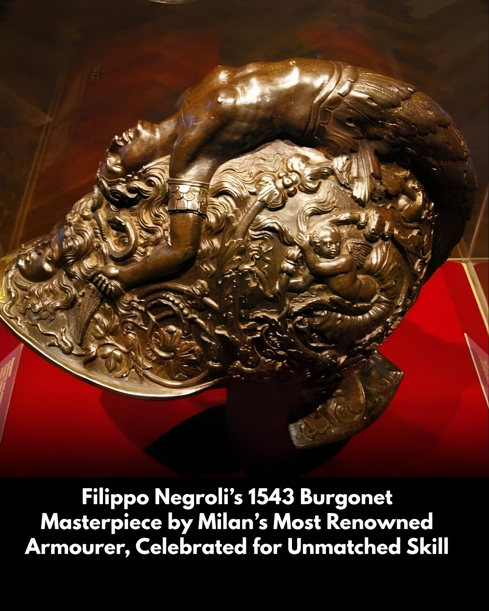 FlixNow - The burgonet crafted by Filippo Negroli in 1543 AD is a prime ...