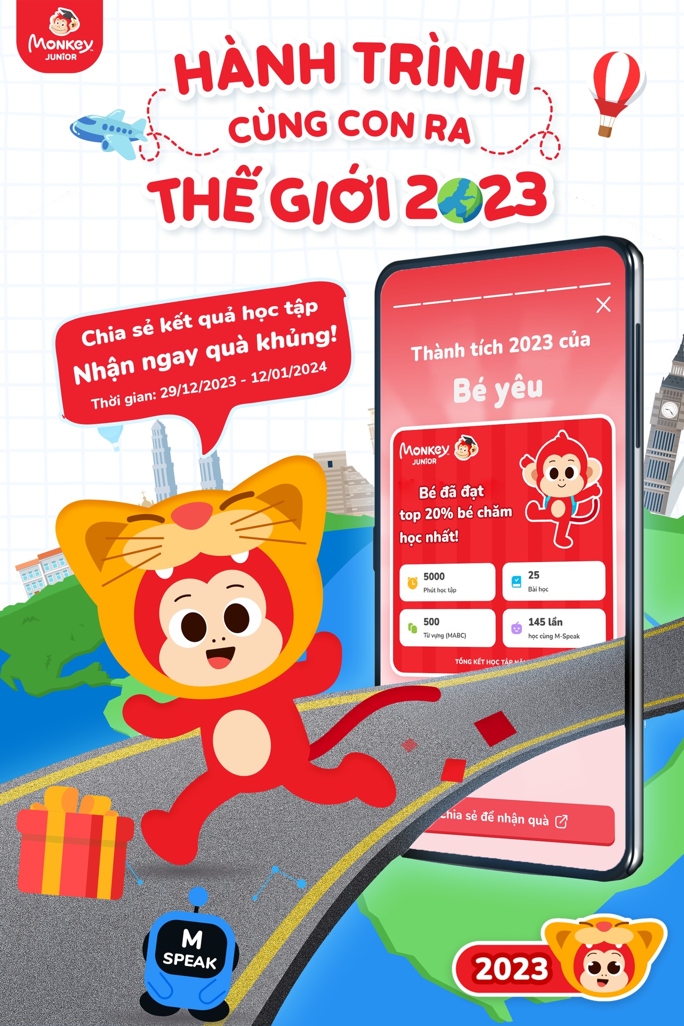 Monkey Junior - 🎉 HÀNH TRÌNH CÙNG CON RA THẾ GIỚI 2023...