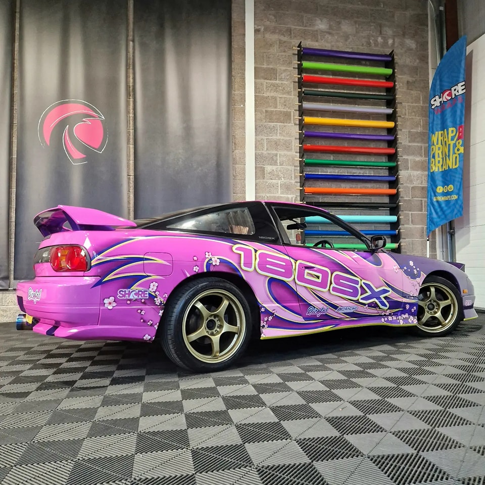 Shore Wraps - 🪀 Nissan 180SX 🪀 Partial wrap carried out...