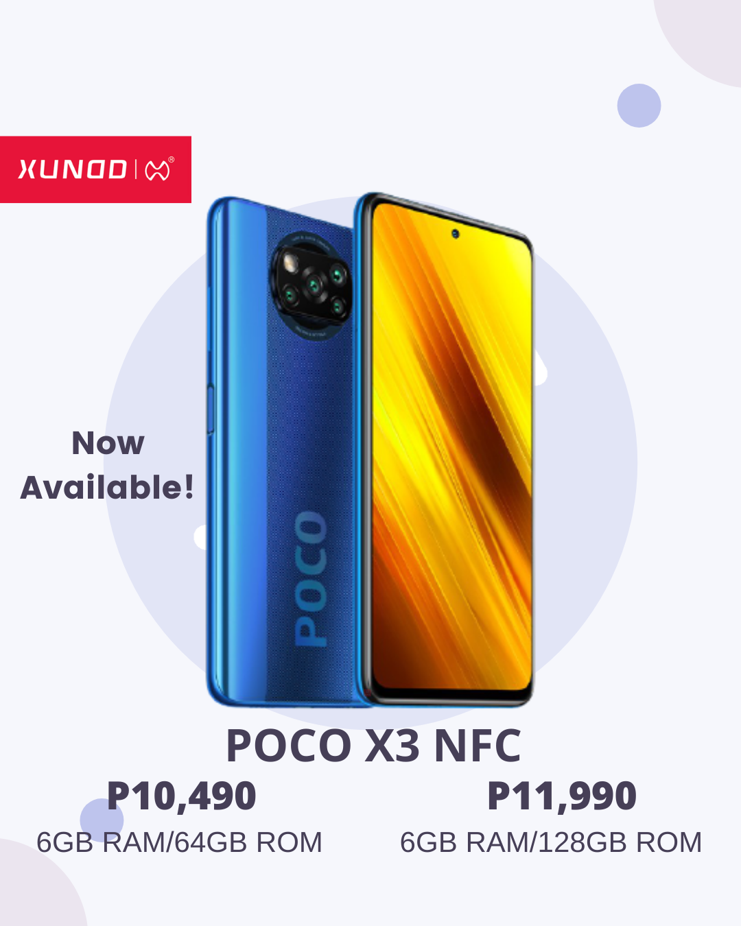 スマートフォン・携帯電話 POCO X3 NFC(6GB RAM+64GB ROM)グローバル版