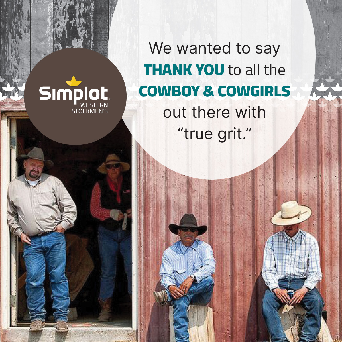 We wanted to say Thank You to... - Simplot Western Stockmen's | Facebook