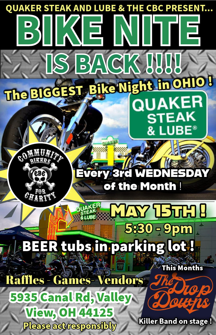 Bike Night Wednesdays at Quaker Steak & Lube in Sevierville