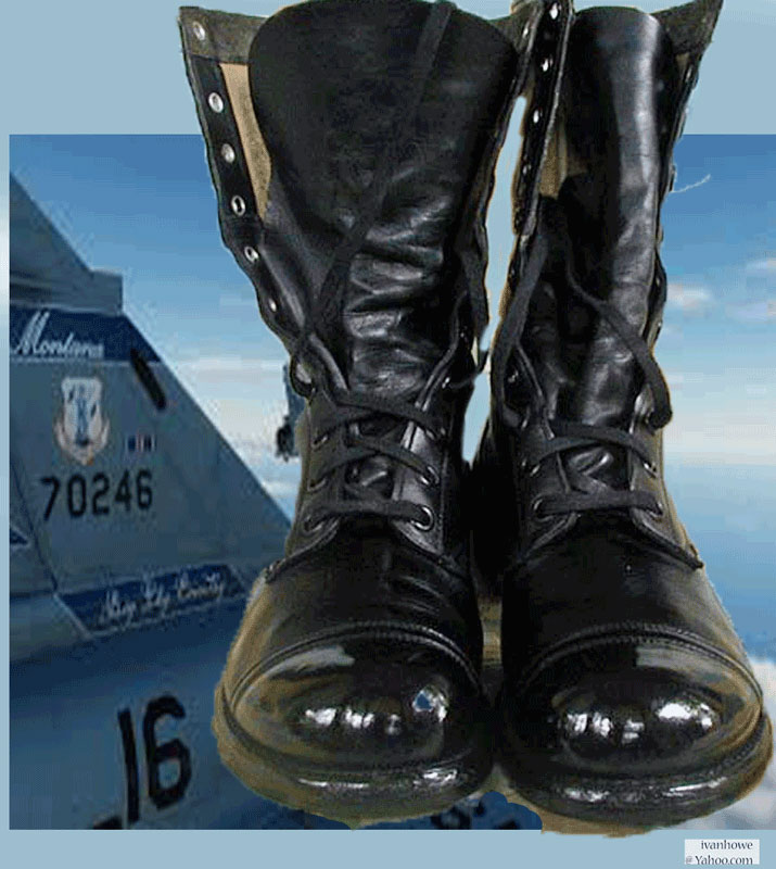 Vintage air force boots from the 1960s
