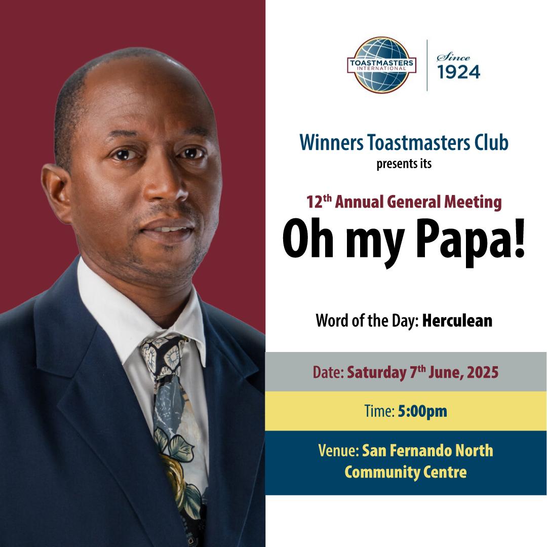 🎉 Get ready for an event... - Toastmasters Trinidad & Tobago | Facebook