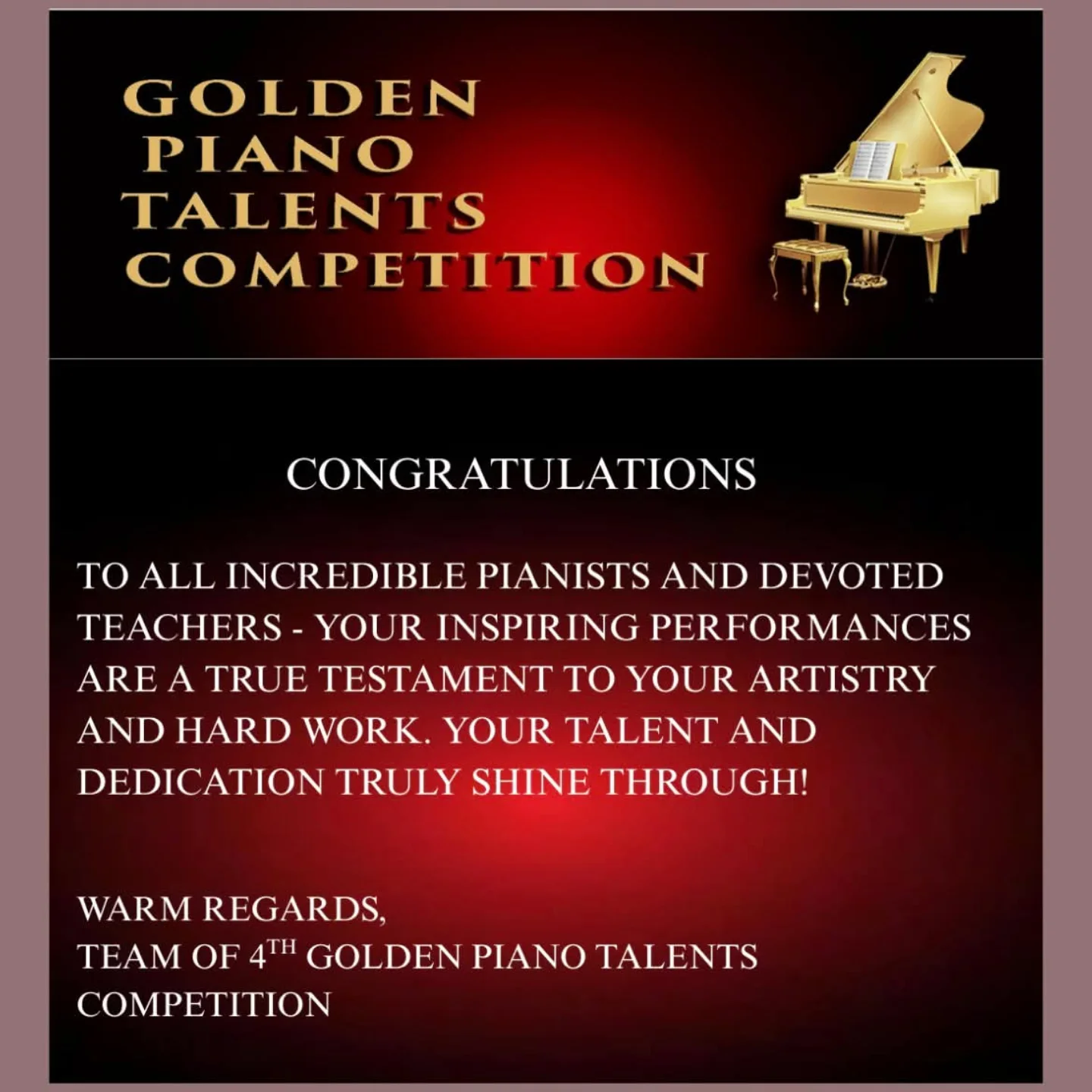 Golden - 🎉 Certificates Now Available! 🎹 We are thrilled to announce ...