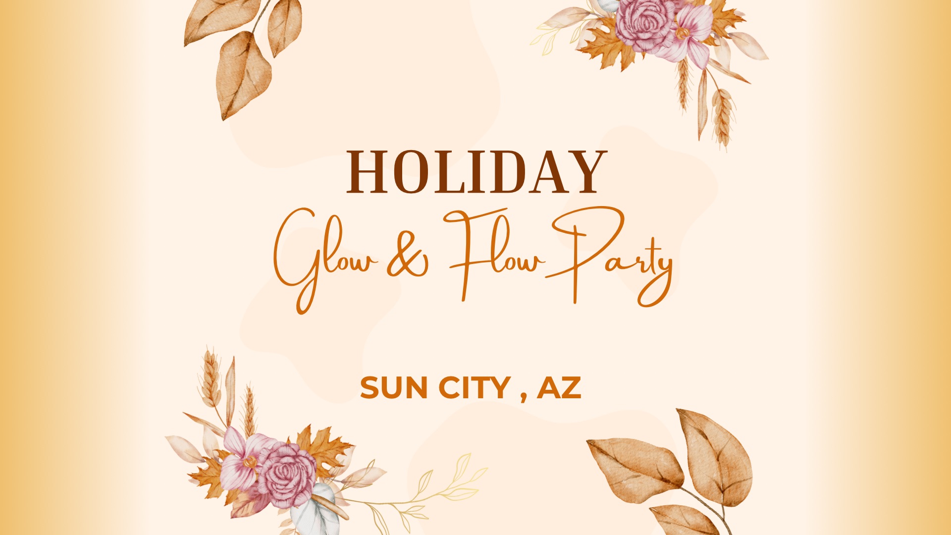 Holiday Glow & Flow Party (Sun City)