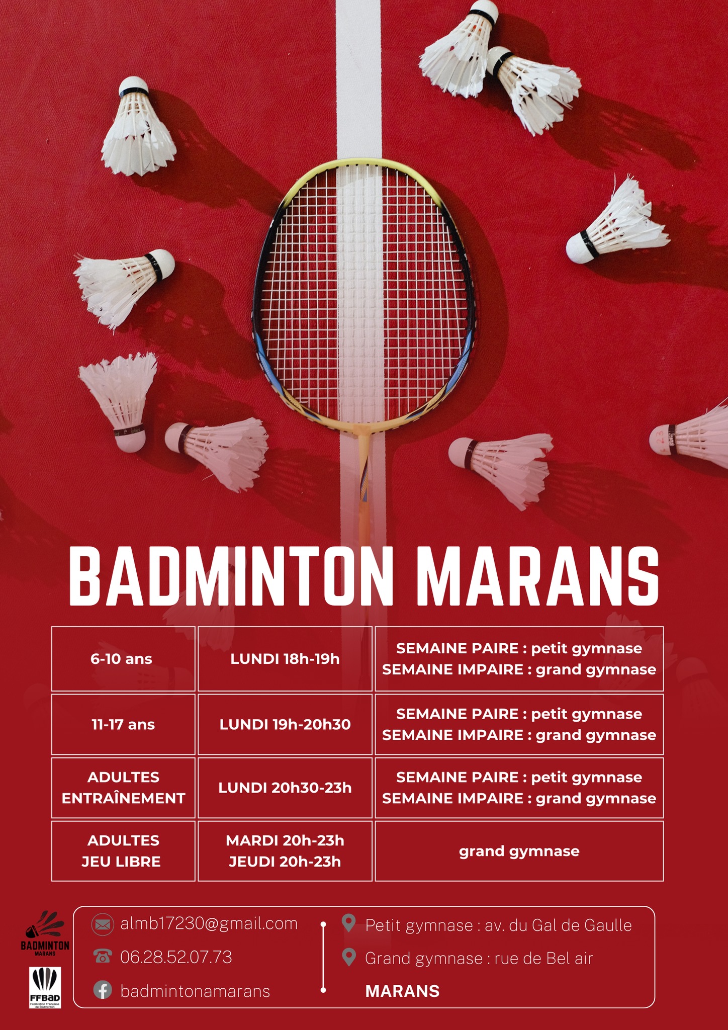 Amicale Laïque Marans Badminton - ALMB | Marans