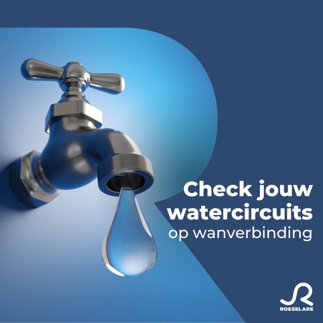 Stad Roeselare - ⚠️ Belangrijke watercheck! Water is van...