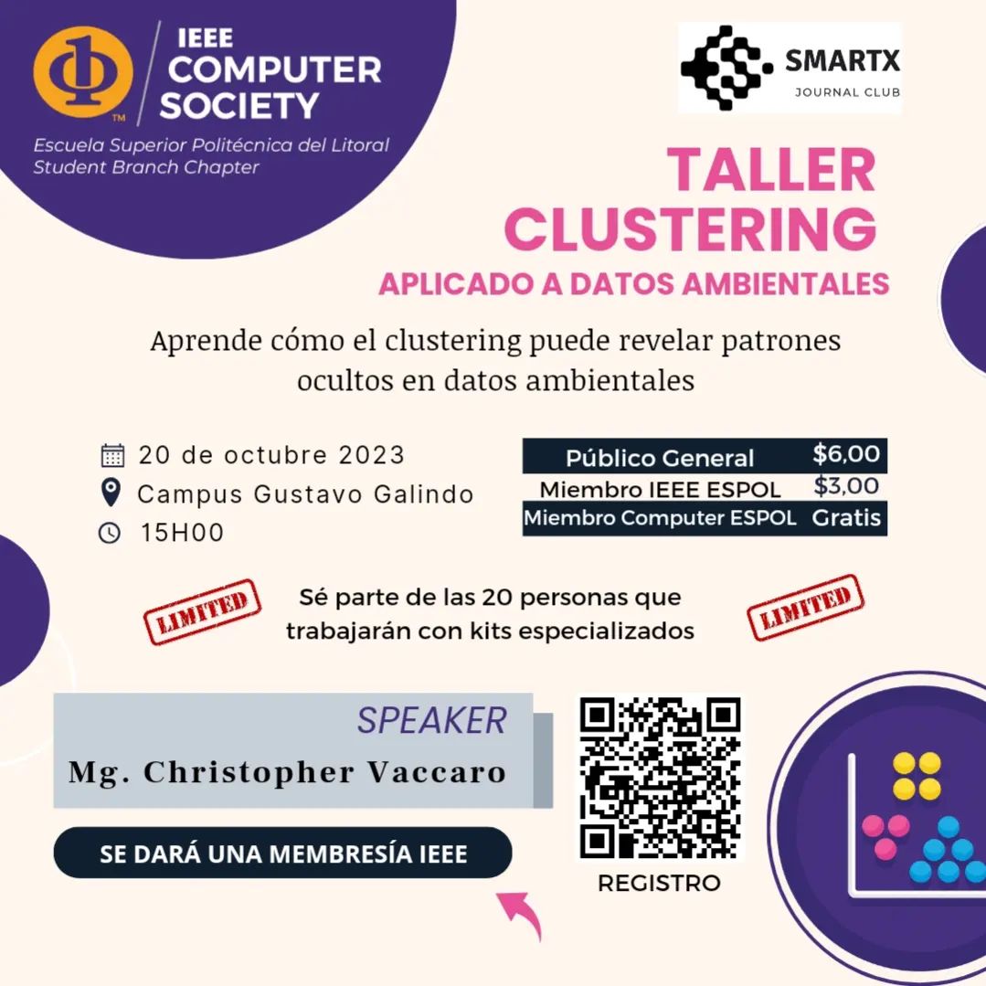 🌱📊 ¡Aprende Clustering y... - IEEE - ESPOL Computer Society
