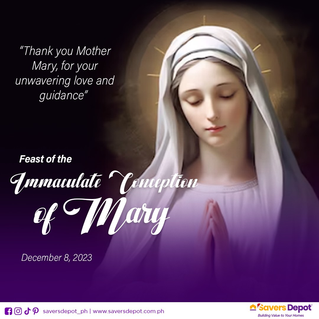 Savers - May this Feast of the Immaculate Conception be a time of ...